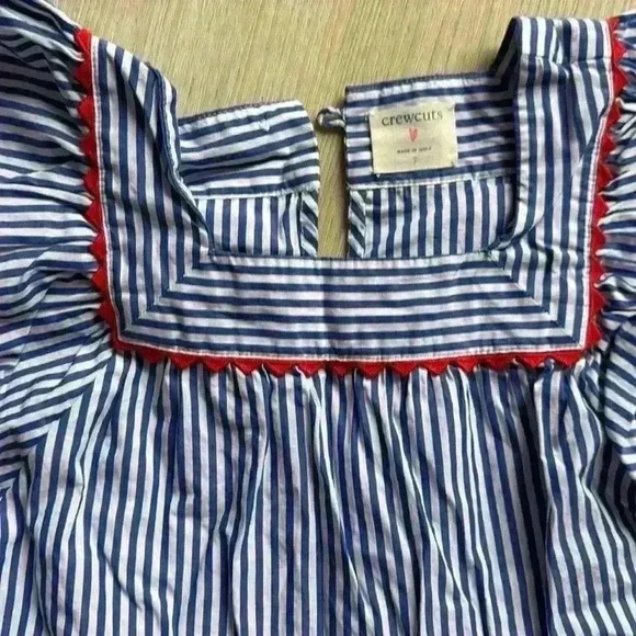 Crewcuts striped dress size 7 - Picture 2 of 2
